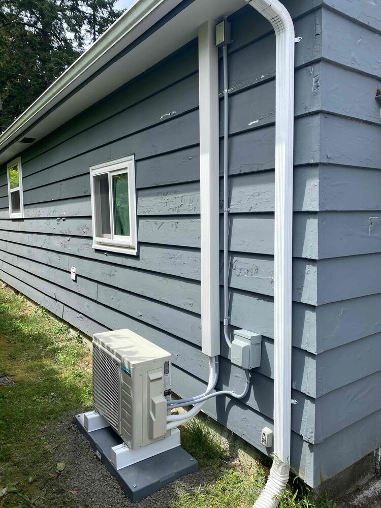 ductless heat pump outside