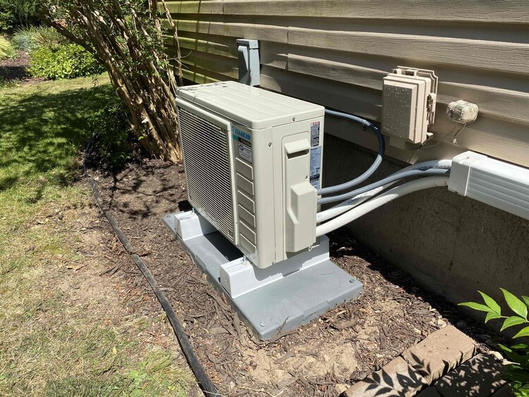 ductless heat pump outside 2