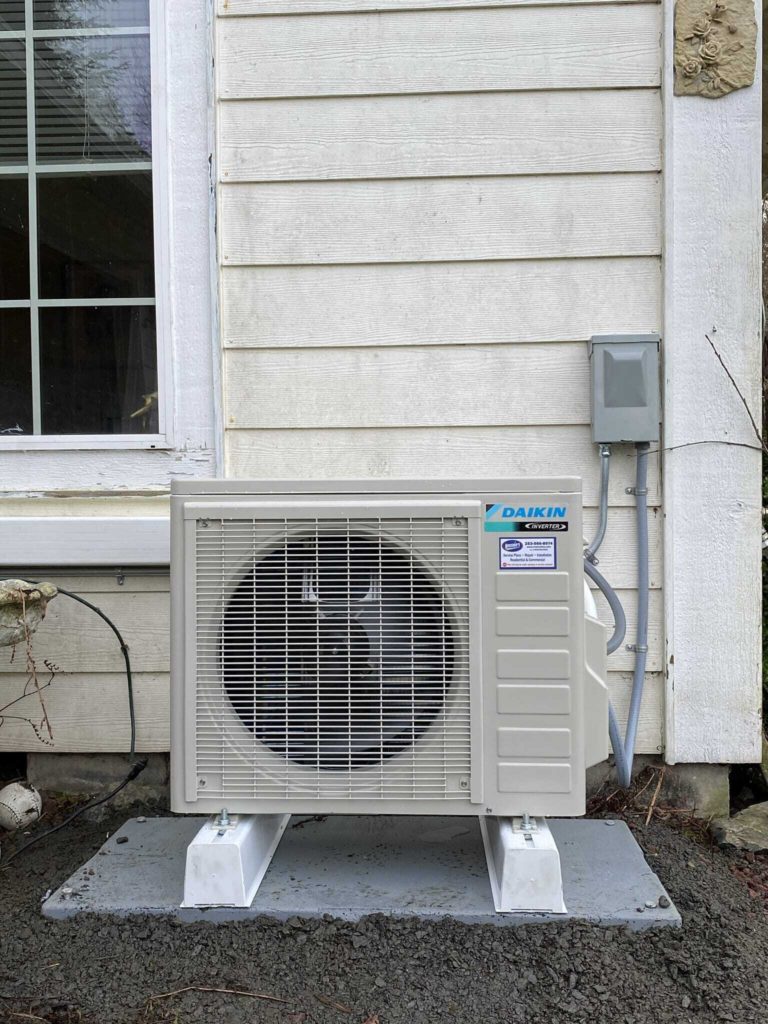 ductless heat pump outside 1-2